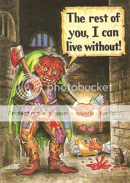 TOPPS GRUESOME GREETINGS CARDS 1992