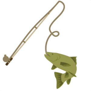 Download Fishing Pole With Fish SVG files for scrapbooking fishing ...