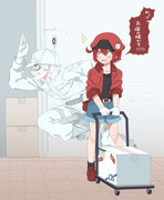 白血球 赤血球 はたらく細胞 18 07 Pixiv年鑑 B