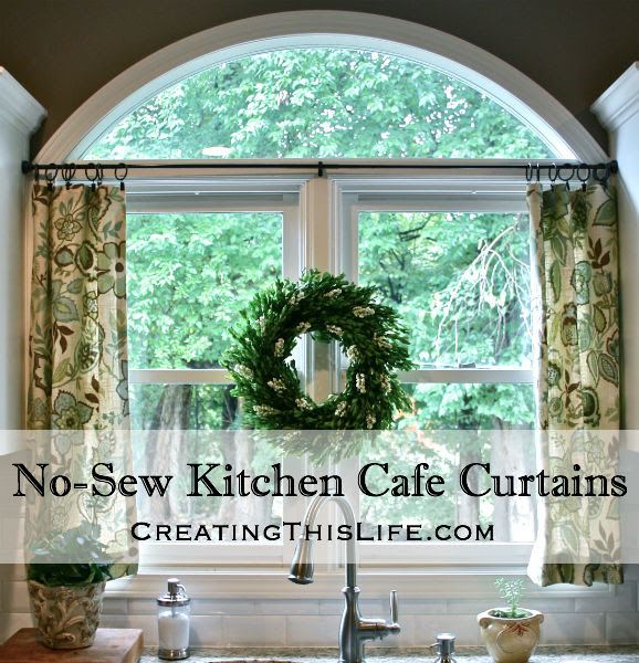 No Sew Cafe Curtains Title