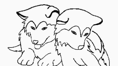 Cute Coloring Pages That Have Two Puppies