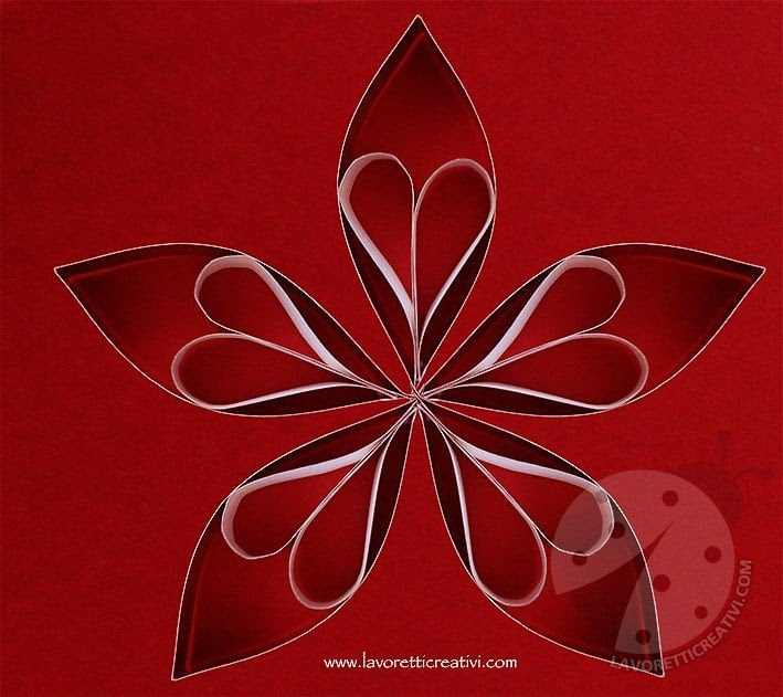 Stella di Natale di carta