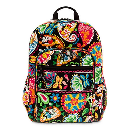 totes vera bradley disney vera bradley campus backpack midnight with ...