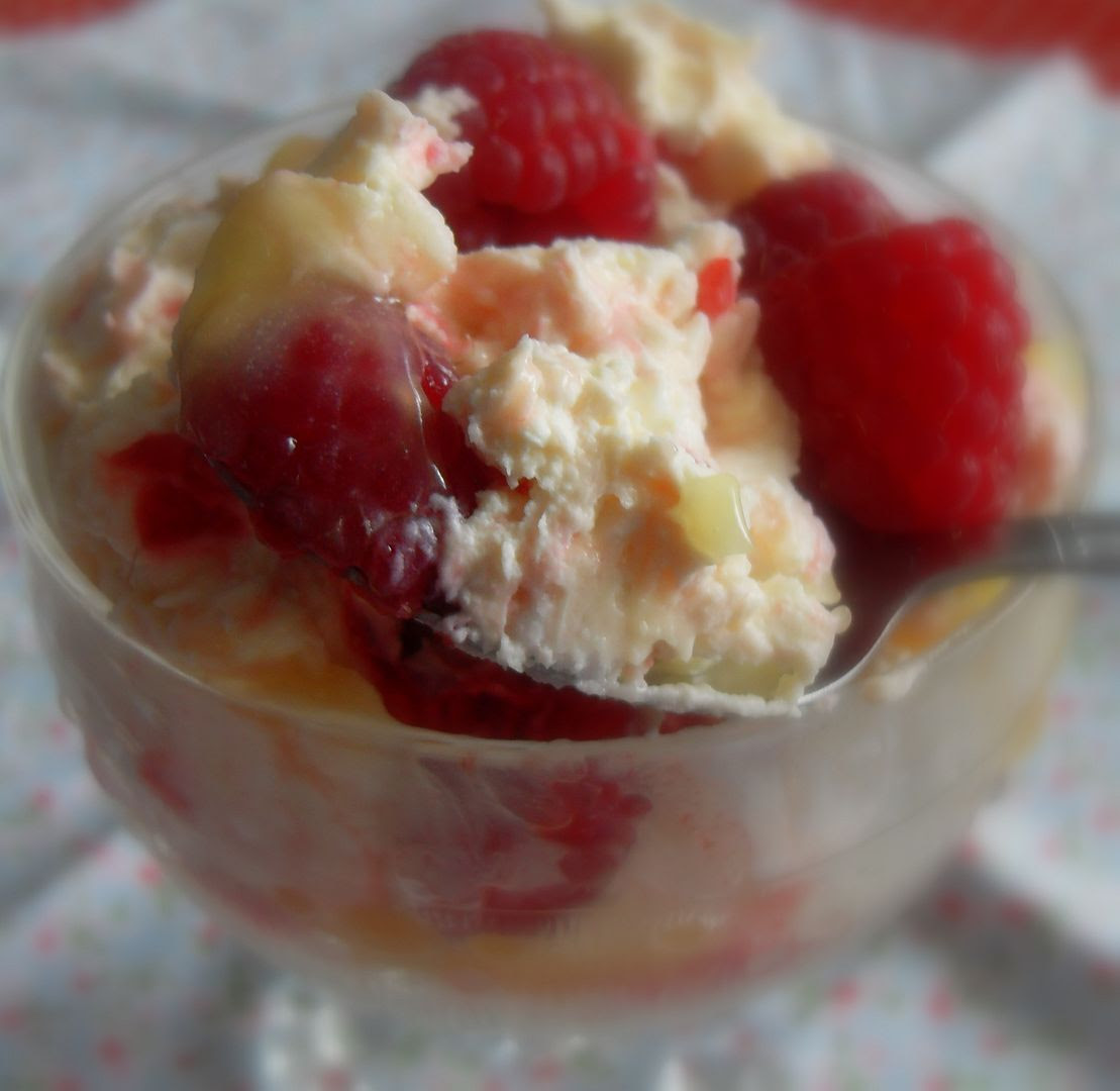 Lemon Curd and Raspberry Pots
