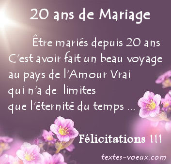 Messages Anniversaire Ans Mariage Texte Felicitation Noce Porcelaine