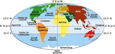 world map equator
