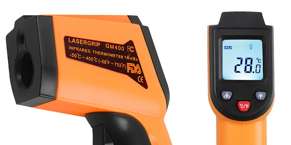 Frее Shірріng оƒƒеr Infrared Thermometer -50°C to 400°C(-58°F to 752°F), Kitchen Digital Laser Infrared Temperature Gun for Objects and Water