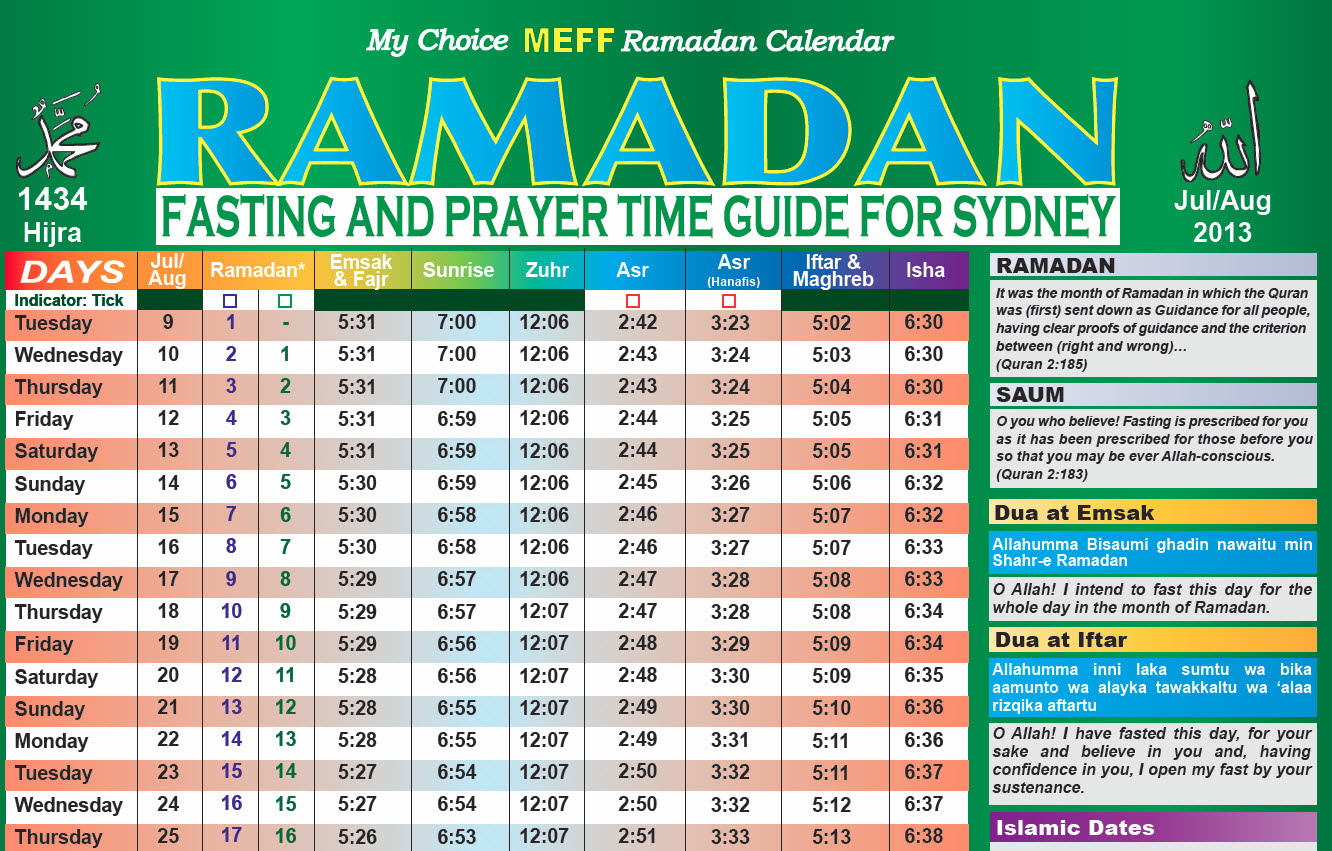 Ramadan, the month of Fasting for Muslims – MEFF