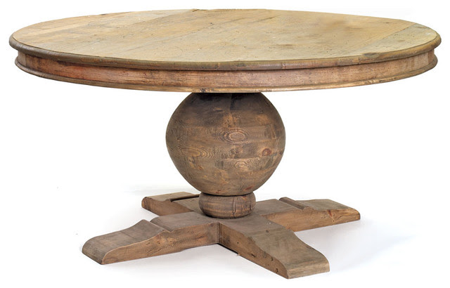 Winchester Farmhouse Cottage 60" Round Trestle Dining ...