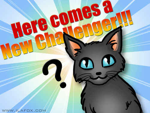 Here comes a new challenger, new cat, by ila fox