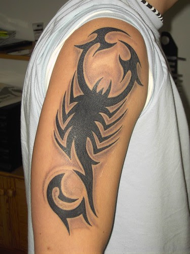 Scorpion Tattoo Pictures. Tribal Scorpion Tattoo 01