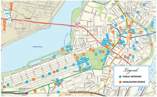 Map: Boston Public Art Walk