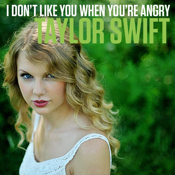 I Don't Like You When You're Angry