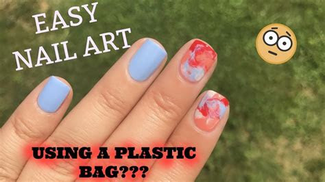 plastic bag nails easy nail art tutorial dos donts
