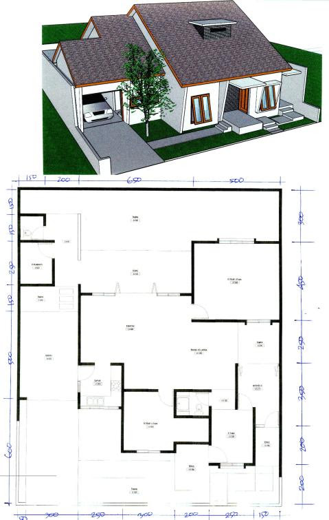 GAMBAR DESAIN RUMAH DEKAT JALAN