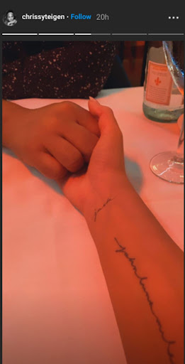 View Chrissy Teigen Tattoo Baby Hand Pictures