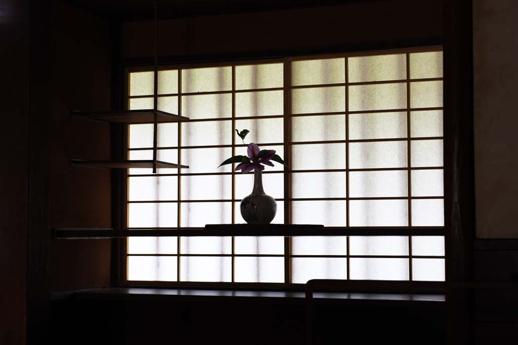 ゆんフリー写真素材集 No 7768 障子窓 日本 奈良