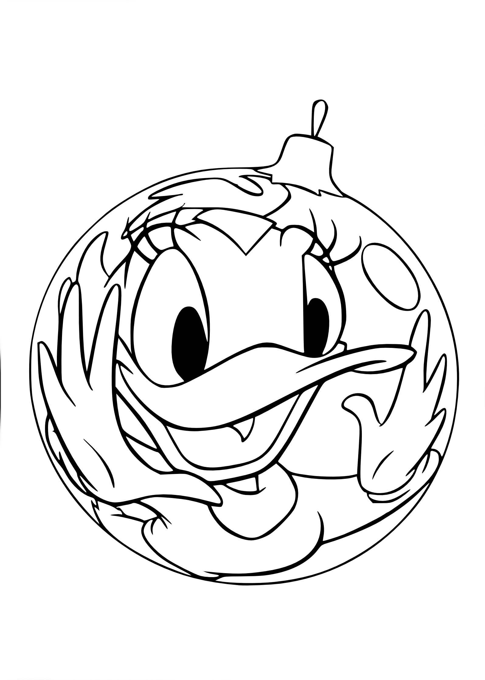 Coloriage Boule De Noël Disney à Imprimer Et Colorier