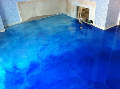 Pavimento resina effetto acqua