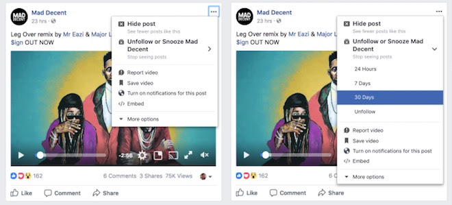 Facebook cho phép bỏ theo dõi ai đó tạm thời - 2