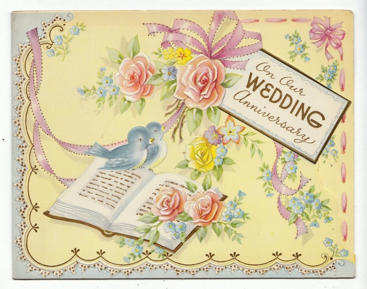 vintage Wedding Anniversary card Birds Pinterest vintage Wedding Anniversary card Birds Pinterest