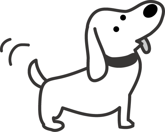 犬のイラスト 無料イラストフリー素材
