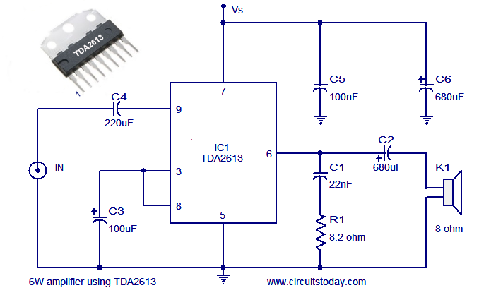 Hi Fi audio amplifier circuit diagram