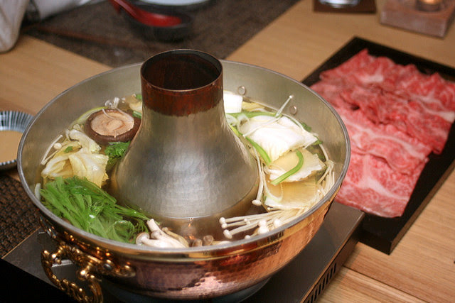 Shabu shabu with premium wagyu beef
