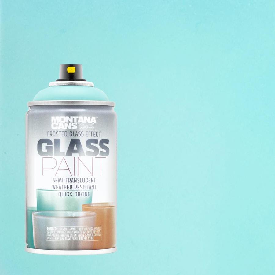 Montana Cans Glass Effect Matte Mint Frosted Glass Spray Paint Net Wt 6 94 Oz In The Spray Paint Department At Lowes Com