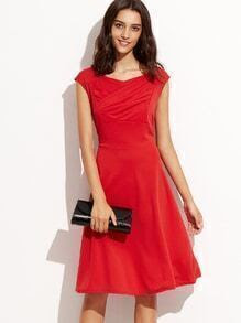 Burgundy Spaghetti Strap Sequined Dress