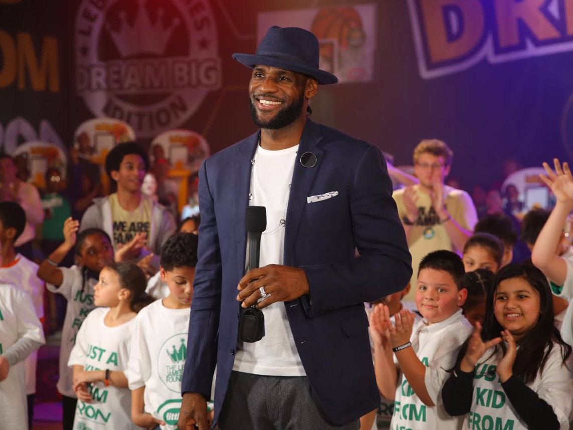LeBron James kids children LeBron James Family Foundation