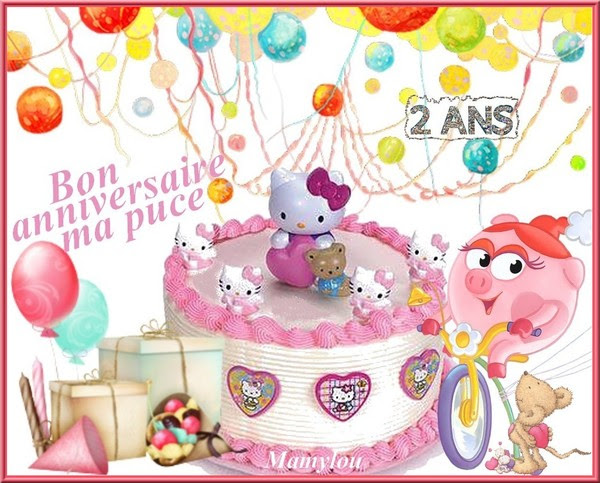 Bon Anniversaire Ma Puce 2 Ans