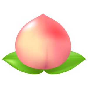 桃イラスト2 花 植物イラスト Flode Illustration フロデイラスト