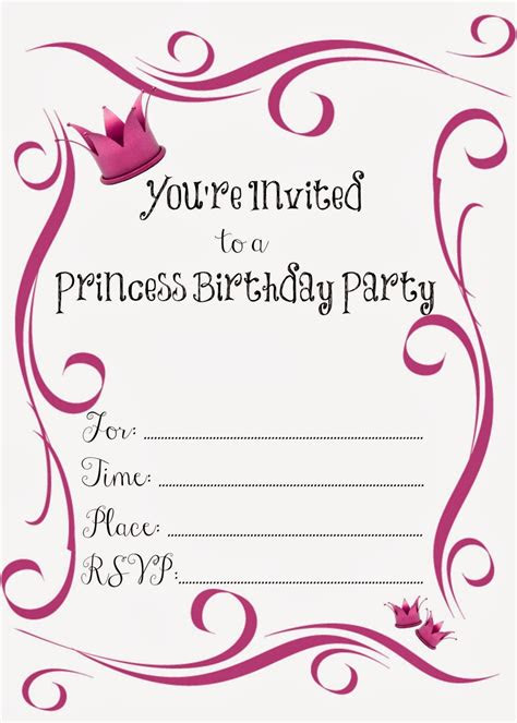 Send our free birthday invitation templates to let your friends know about your special day. free printable birthday invite design free printable birthday
