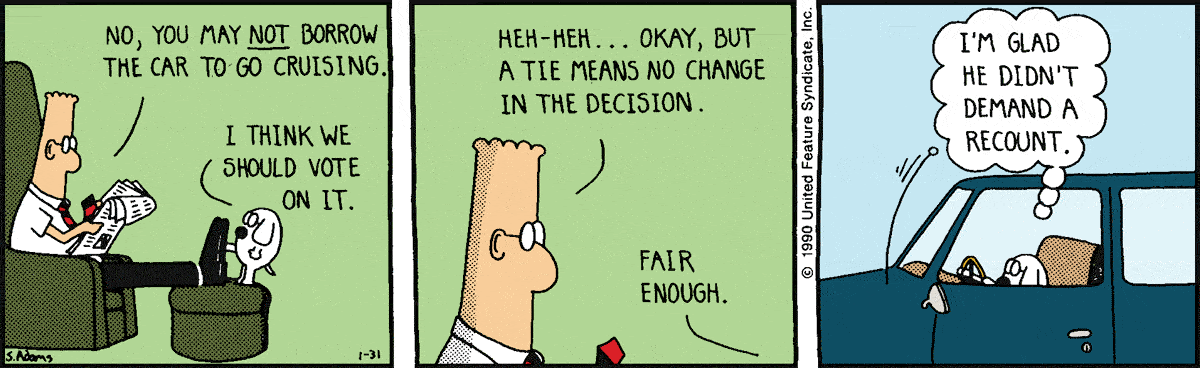 Дилберт 31 января 1990 г.