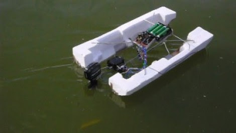RC pontoon from a toy car | Hackaday