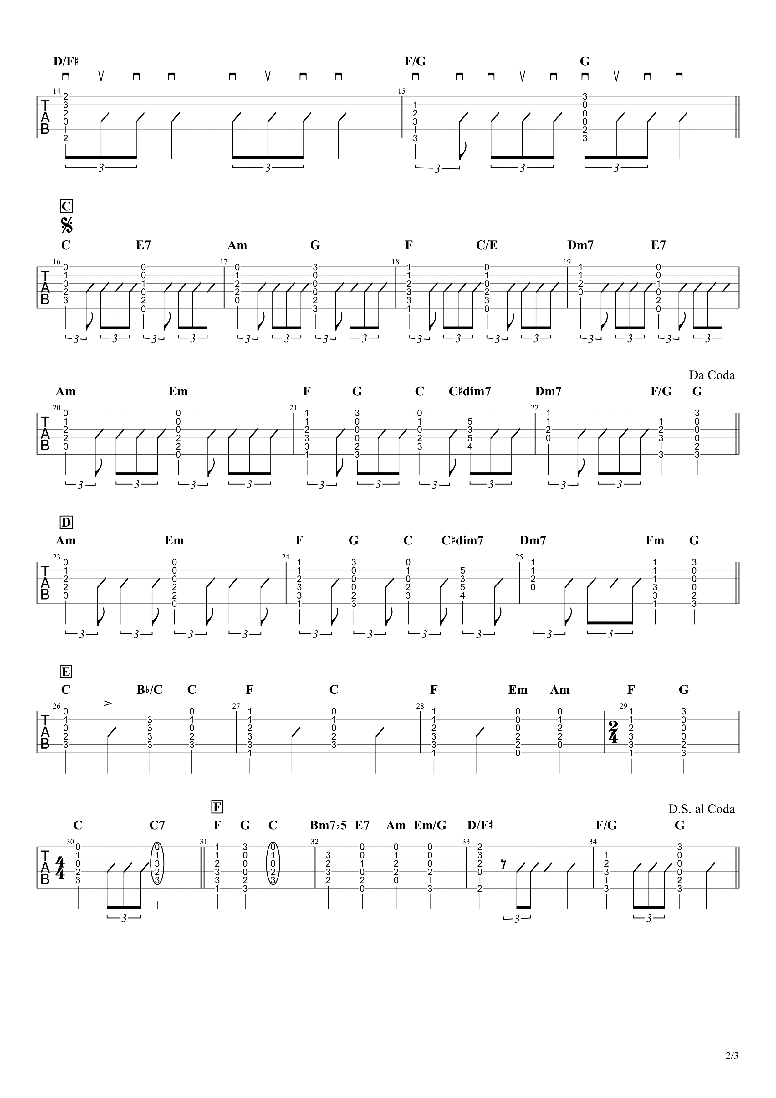 星影のエール Greeeen 無料ギターtab譜 簡単コードアレンジver Easy Guitar Net