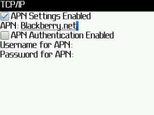 Cara Setting APN Access Point Name Pada BlackBerry