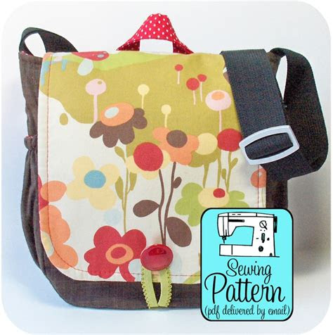 fabric handbag patterns messenger bag sewing