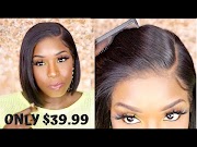Trends ONLY 39 99 13x6 Lace Front Bob Wig But is it Worth it Honest Review ft BestLaceWigs, Video real human hair wigs for black women most popullar!
