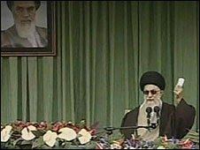 TV grab of Iran's Supreme Leader Ayatollah Ali Khamenei, 21 March 2009