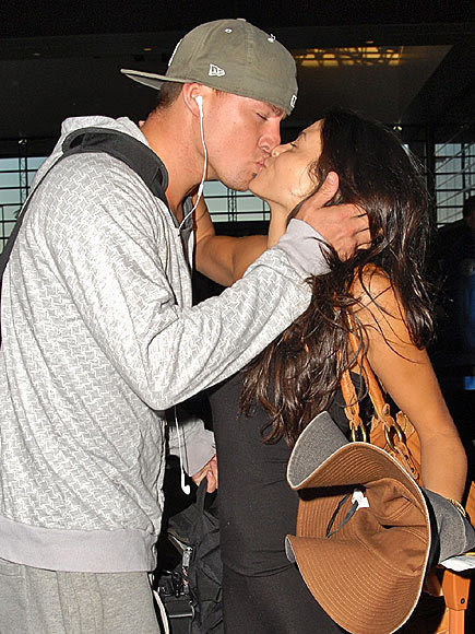 channing tatum and jenna dewan. Channing Tatum and Jenna Dewan at LAX airport