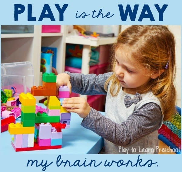Play is the Way my brain works. Play Quote - Inspiration from Play to Learn Preschool