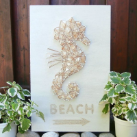 Seahorse Beach Sign