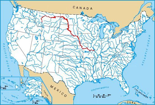 Missouri River Map