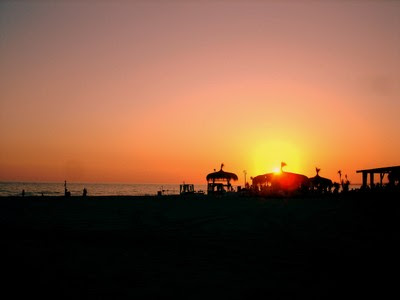 fregene miracle beach sunset