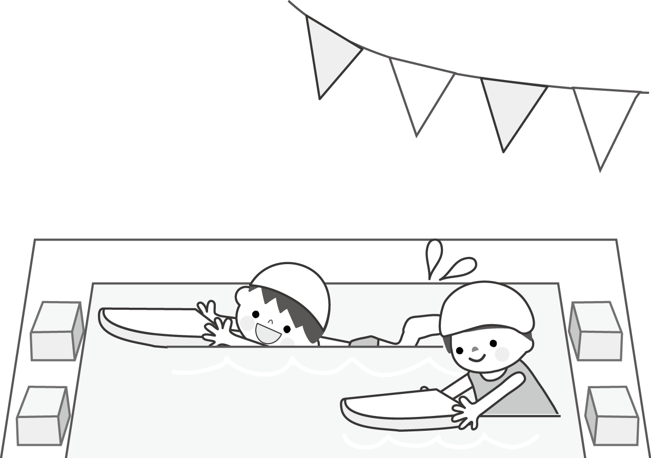 プール 水泳のイラスト 無料イラスト フリー素材