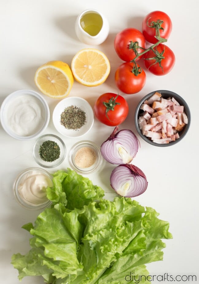 BLT salad ingredients