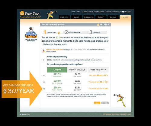 FamZoo Pricing Feb 2011