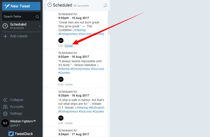 TweetDeck; Delete a Scheduled Tweet.png